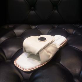 LFGJ  5808舒适牛筋底羊皮女拖