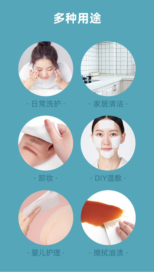 1张顶3张的一次性洗脸巾  女纯棉婴儿无菌家用抽取式加厚美容洁面巾3.75 商品图4