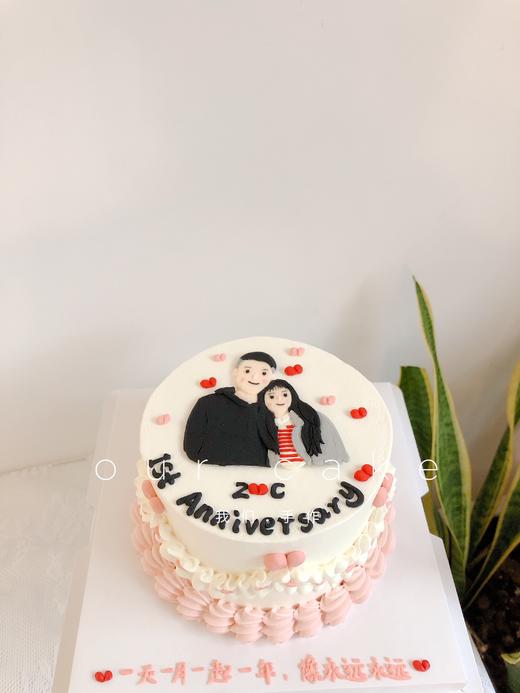 求婚/结婚/纪念日定制手绘蛋糕-低糖处理无添加 商品图3