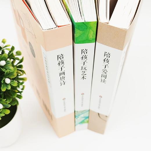 陪孩子系列套装3册 陪孩子玩艺术+画唐诗+爱阅读 双册设计 商品图3