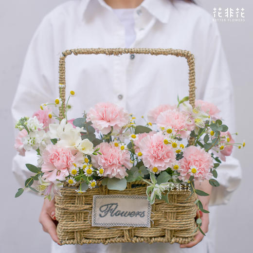 《简单爱》-母亲节温馨花篮 商品图1