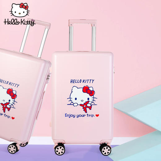 凯蒂猫HelloKitty密码锁拉杆箱 少女可爱20寸24旅行箱新 商品图0