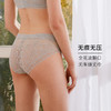 性感内裤女夏季薄款小流苏蕾丝纯棉裆底舒适无痕中腰平角裤HSIA遐 商品缩略图2