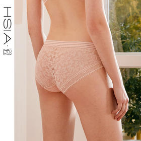 性感内裤女夏季薄款小流苏蕾丝纯棉裆底舒适无痕中腰平角裤HSIA遐