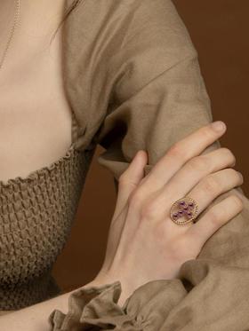 订购6周到｜Vintouch-Hope-十字 红榴石 戒指［意大利设计师]