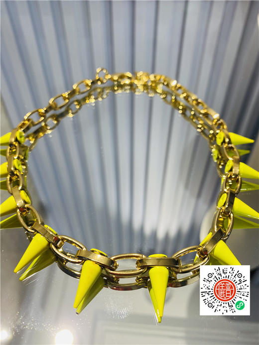 限量版本頸鏈淡金襯螢光黃釘！ 商品图5