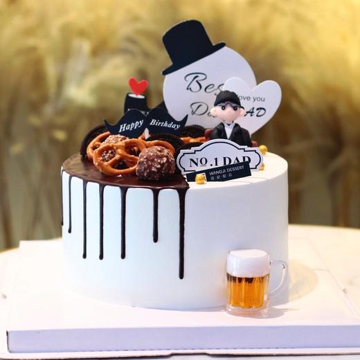 【西装胡子男神】新鲜芒果夹心戚风蛋糕,有进口动物淡奶油和混合乳脂