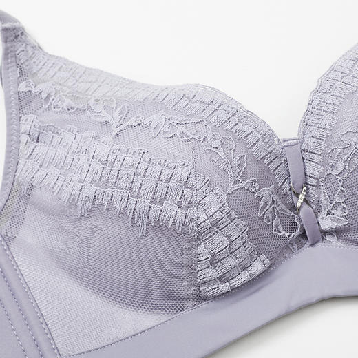 雅黛丽内衣女调整型无钢圈胸罩小胸平胸聚拢上托性感蕾丝文胸 商品图2