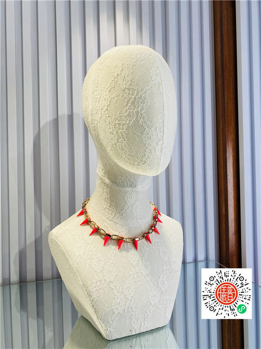 限量版本頸鏈玫瑰金襯螢光玫紅釘！ 商品图1