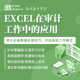 Excel在审计工作中的应用