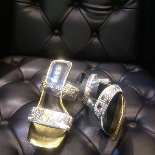 LFGJ  9802潮流设计师蛇皮女拖 商品图10