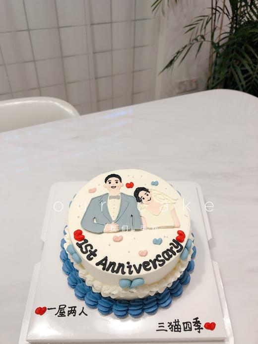求婚/结婚/纪念日定制手绘蛋糕-低糖处理无添加 商品图2