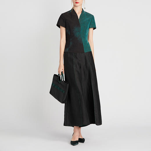 TANGY Collection/天意精品2021年春夏新品落禾系列莨绸扎染上衣 商品图1