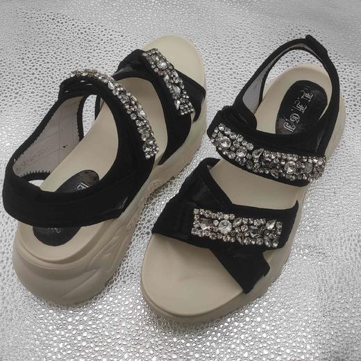 lFGJ 5217时尚厚底水钻休闲女凉鞋 商品图5