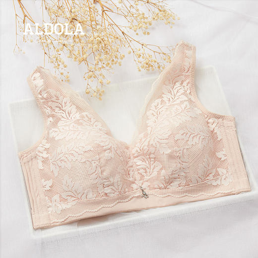 雅黛丽品牌内衣女薄款大胸显小聚拢无钢圈调整型收副乳防下垂文胸 商品图0