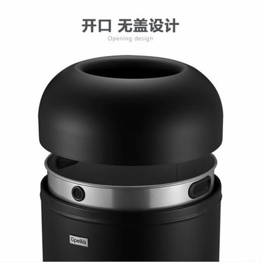 优百纳 莫卡系列高档商用大容量无盖垃圾桶开口不锈钢超大号茶饮店 商品图4
