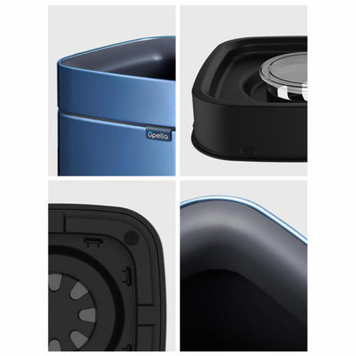 优百纳行云系列创意欧式家用不锈钢垃圾桶 卧室客厅厨房办公室 无盖开口 商品图4