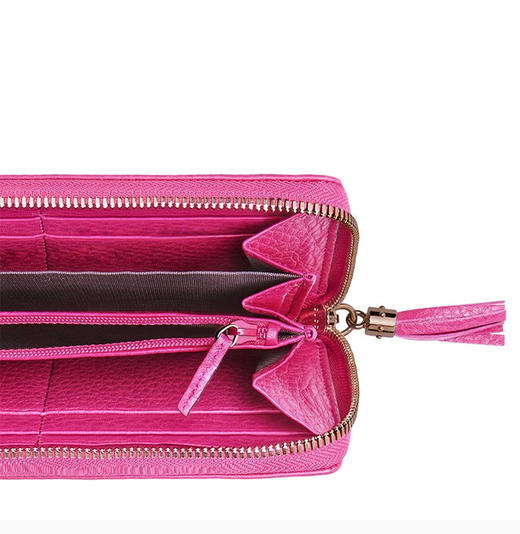 GUCCI 古驰玫红色牛女士钱包-19*9.5*2cm牛皮-308004-A7M0G-5523-纳德隆国际会员卡8折 商品图3