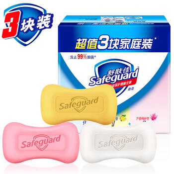 【4.11社区团购】舒肤佳香皂三块装115gX3（纯白清香+柠檬清新+芦荟呵护） 商品图1