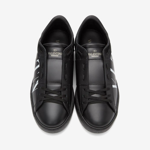 VALENTINO 华伦天奴 男士板鞋 黑色 白色logo VY2S0830XZU 0NI 商品图2