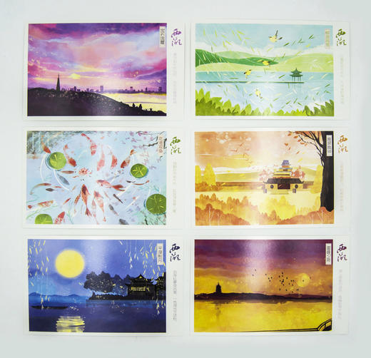 手绘明信片-杭 商品图2