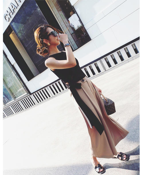 裁缝学苑AG141 阔腿裤裤子纸样女裙裤女装服装版型女裤打版裁剪图 商品图2