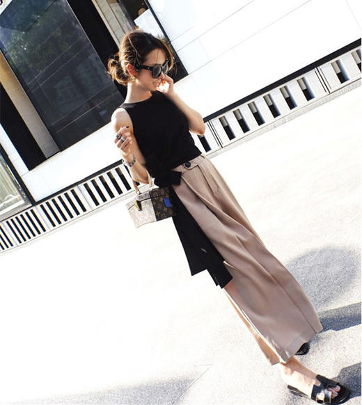 裁缝学苑AG141 阔腿裤裤子纸样女裙裤女装服装版型女裤打版裁剪图 商品图1