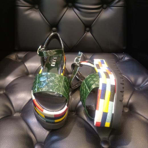 LFGJ  6602休闲松高底蛇皮凉鞋 商品图11