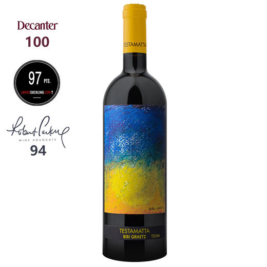 缤缤格拉兹特斯塔玛塔意大利干红葡萄酒2018年 750mL JD100/JS97 Bibi Graetz Testamatta 商品图0