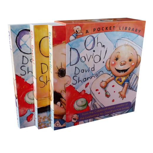 【宝莉爹书单 0-3岁】英文原装进口原版书 Oh, David!: A Pocket Library Box Set 商品图1