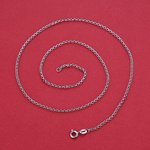 S925银O字项链【AG081-18】搭配链2104 商品图1