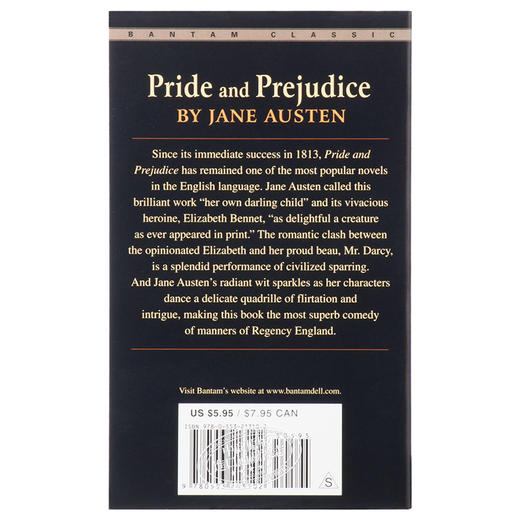 【中商原版】傲慢与偏见英文版小说 Pride and Prejudice书籍 简奥斯汀可搭flipped无人生还简爱word power made外文书店灿烂千阳 商品图1