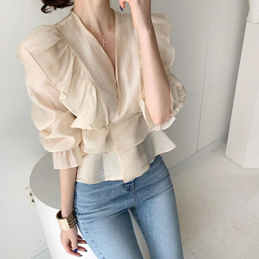 裁缝学苑AG142 新款衬衫纸样女装泡泡袖版型衬衣打版裁剪服装打板 商品图1