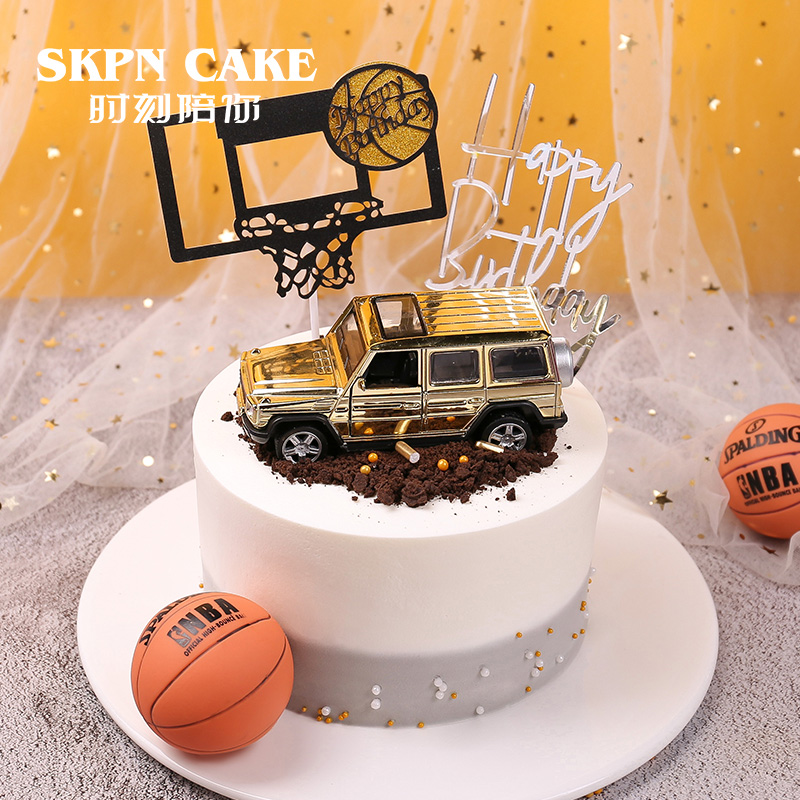 皇家豪车男神网红蛋糕