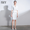 IWY/职业连衣裙轻奢礼仪服荷叶边ol女气质款洋气上班时尚潮流Q589 商品缩略图2