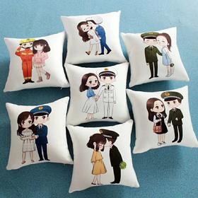 【小萌抱被】卡通插画抱枕被夏日空调被 一枕两用m