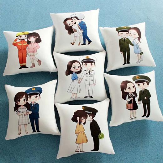 【小萌抱被】卡通插画抱枕被夏日空调被 一枕两用m 商品图0