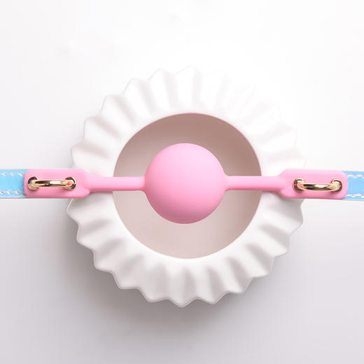 彩虹糖果口球口塞口水球 硅胶材质 商品图4