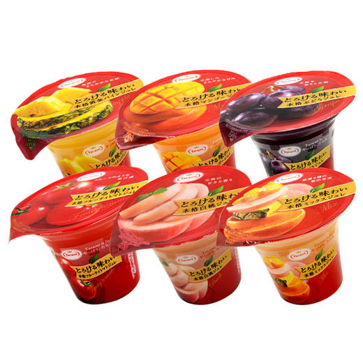 日本进口零食 TARAMI 多米拉 本格橙子/芒果/西柚/混合味果冻（杯型）210g 商品图0