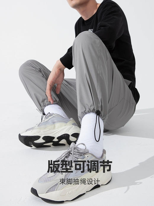 UZIS运动裤男宽松束脚裤春夏季裤子休闲灰色美式训练卫裤篮球长裤【切割1.0】 商品图5