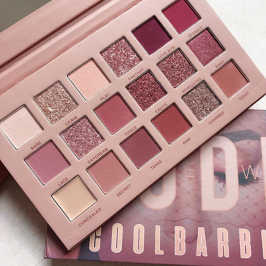 CoolBarbie俏芭比德国英国小众huda眼影闪粉大亮片沙漠玫瑰 商品图3