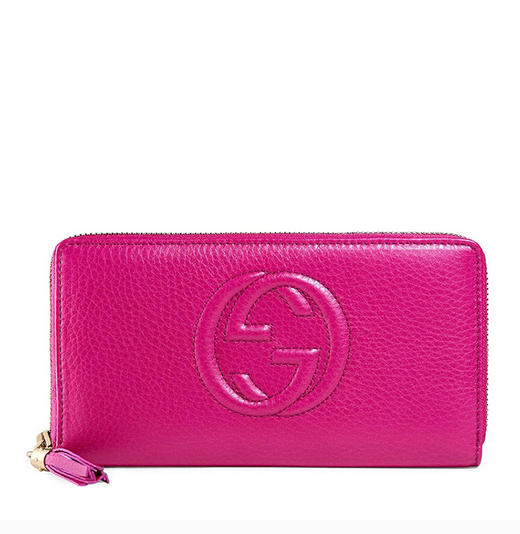GUCCI 古驰玫红色牛女士钱包-19*9.5*2cm牛皮-308004-A7M0G-5523-纳德隆国际会员卡8折 商品图2