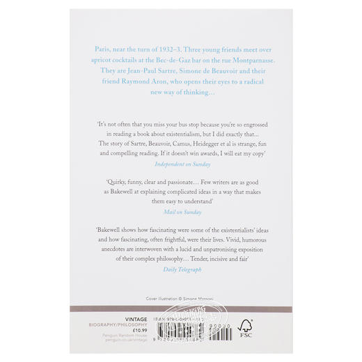 【中商原版】在存在主义咖啡馆里(纽约时报2016榜单）英文原版 At the Existentialist Cafe 莎拉贝克威尔 纽约时报书单 商品图1