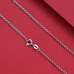 S925银O字项链【AG081-18】搭配链2104