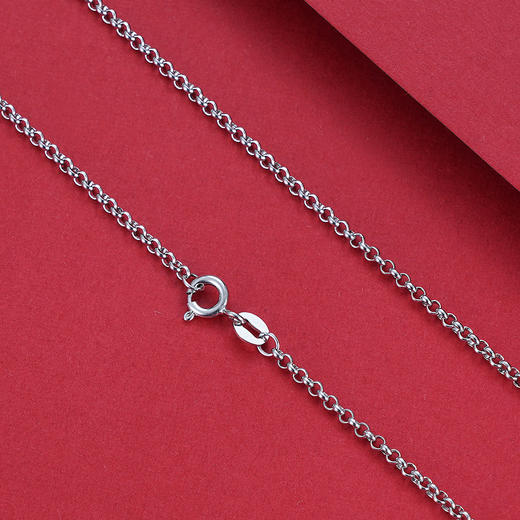 S925银O字项链【AG081-18】搭配链2104 商品图0