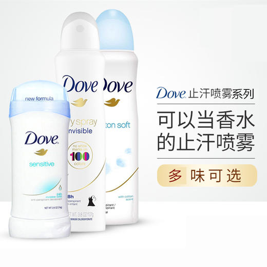 【男女适用】意大利  Dove多芬 清新止汗香体喷雾系列 150ml 商品图1