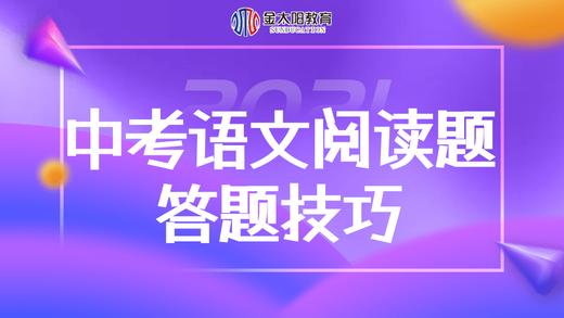 2021中考语文阅读题答题技巧：记叙文阅读 商品图0