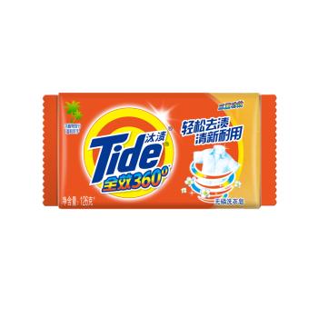 【4.11社区团购】汰渍 Tide 全效洁净洗衣皂 126G*10 超值10块装 商品图1