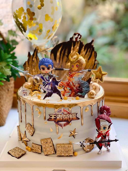 王者荣耀（人物随机）奶油蛋糕 下单前请仔细阅读商品详情 商品图0