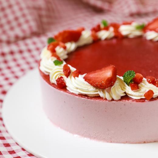 草莓慕斯-提前48小时预订 -鲜奶动物奶油 商品图1